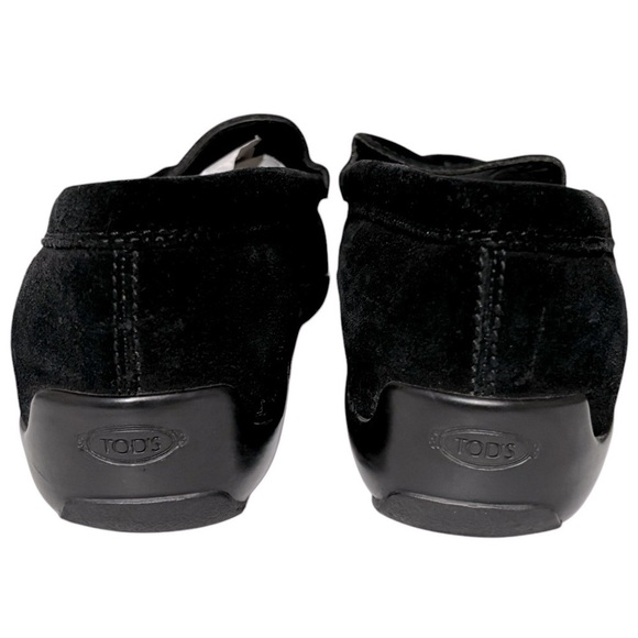 TOD’S - MEN’S SIZE 9 - BLACK SUEDE - SLIP ON CITY DRIVING LOAFERS SHOES -S2 - Picture 9 of 15